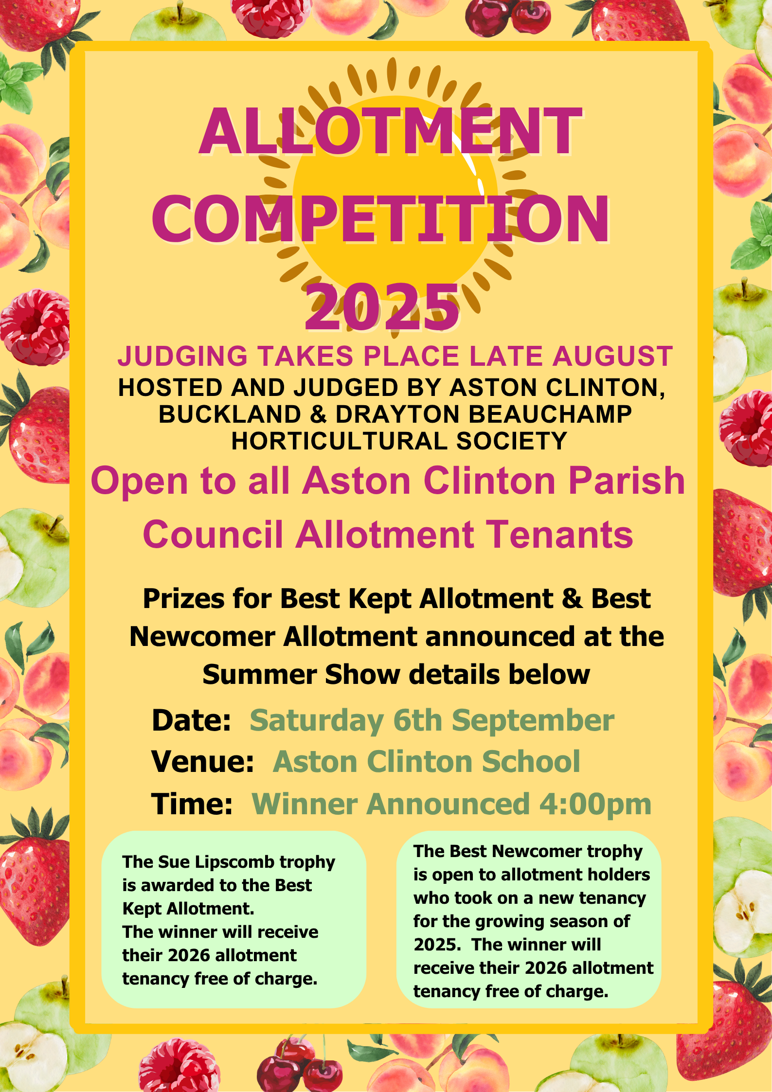 Aston Clinton Parish Council Allotments Aston Clinton Parish Council Allotments