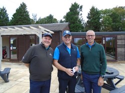 Although only four played the morning nine holes they still had a competition which Barrie and Steve won