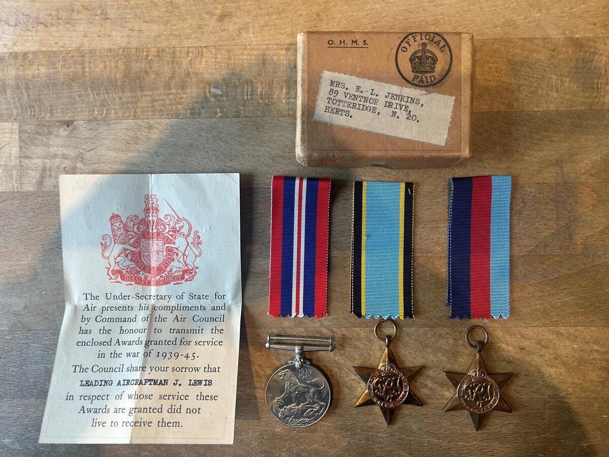 James Lewis Medals received after his death