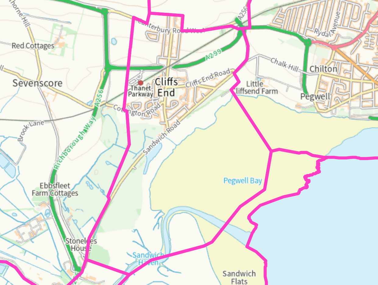 Cliffsend Parish Boundaries Cliffsend Parish Boundaries