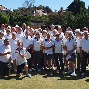 Group for the first match on tour