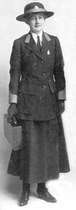 Mrs Harker in her Red Cross Uniform Mrs Harker in her Red Cross Uniform