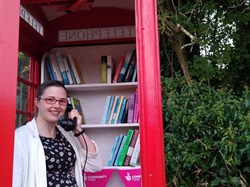 County Cllr Kirsty North, who kindly donated money for the interior