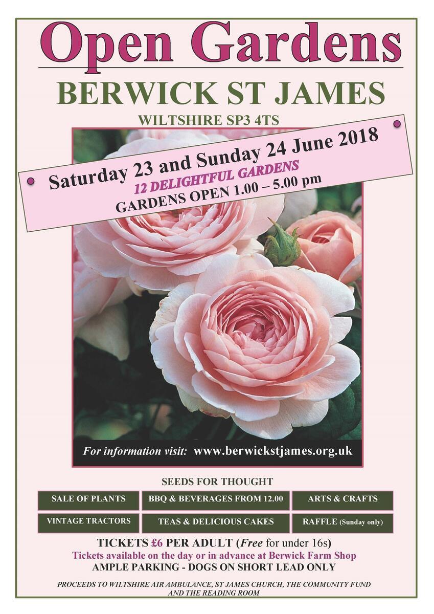 Berwick St James Parish OPEN GARDENS 2018