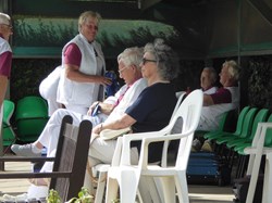 Spectators enjoying the weather