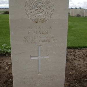 Grave of Fred Marsh - Cemetery France