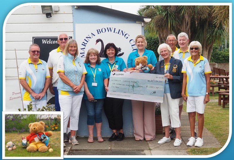 Marina Bowling Club Dawlish Cheque Presentation Marina Bowling Club Dawlish Cheque Presentation