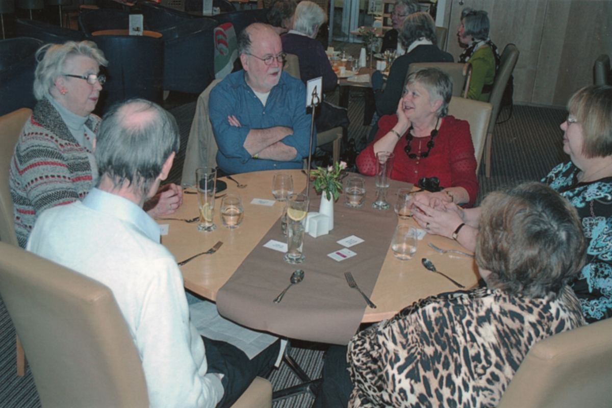 2014 Annual Lunch, June Munday, Jenny Robinson, Joy Day, Shirley Henley, Paul Hill