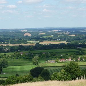 Kingsclere viewed from Cottington Hill