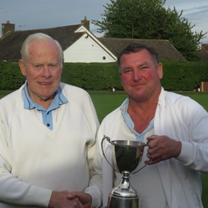 Peter Stokes & Barry Cooper with the Alan Coleman Trophy