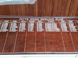 Petts Wood Bowling Club Club Honours Boards
