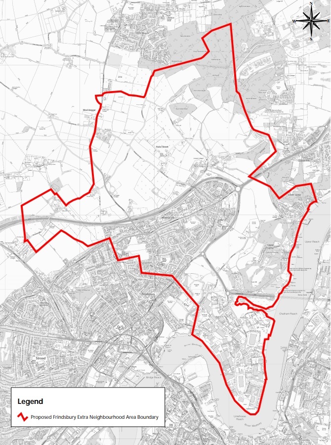 Frindsbury Extra Area Map