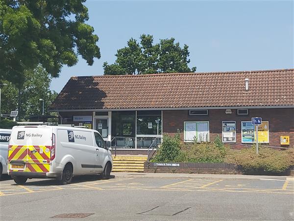 Frontage of Marden Railway Station