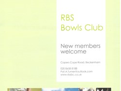 ROYAL BANK OF SCOTLAND BOWLS CLUB Join Us!