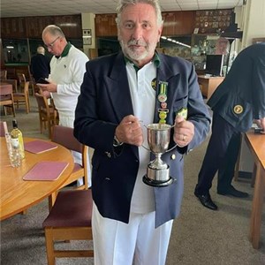 President Neil Fish with the Tickle Cup winning against Banister Park