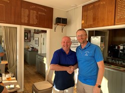 Steve takes the Penfold par 3 award but Mike forgot he won it last year!