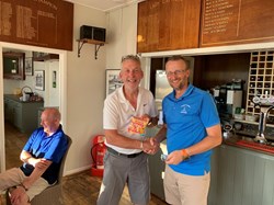 Nigel also won the captains prize which had a bag of Haribo as Richard F didn't have any cash!