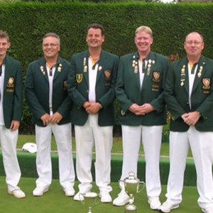 2010 Under 25 County Champion David West & County Fours Champions Clive Graves, Paul Seymour, Don Savage & John McAndrew