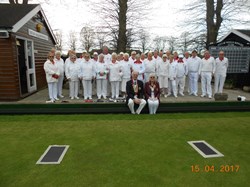 Club Members on Opening Day with Club President Ken & County Ladies President Trudy.