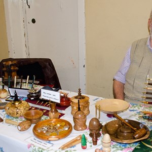 Wooden Craft Stall at Memorial Hall