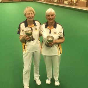 Ladies Pairs Winners: Sue Lofthouse & Margaret Cullip