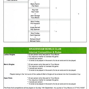 Open Pairs & Competition Rules