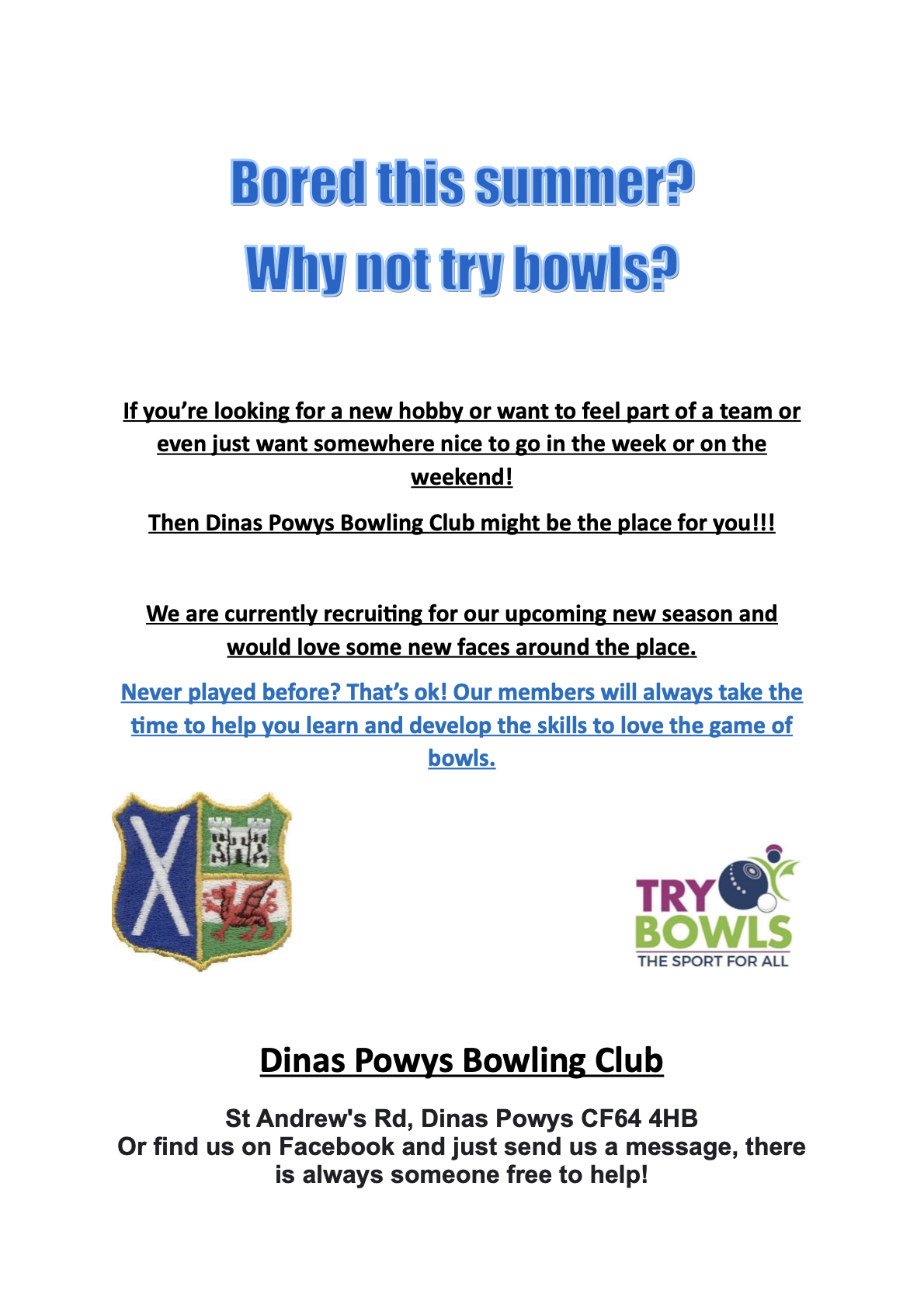 Dinas Powys Bowling Club Home