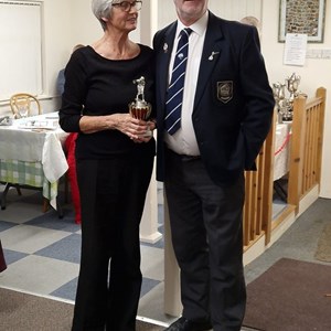 Sue, ladies singles winner