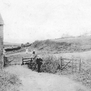 Outside The Mill House, Seatown. Back when it was all gated.