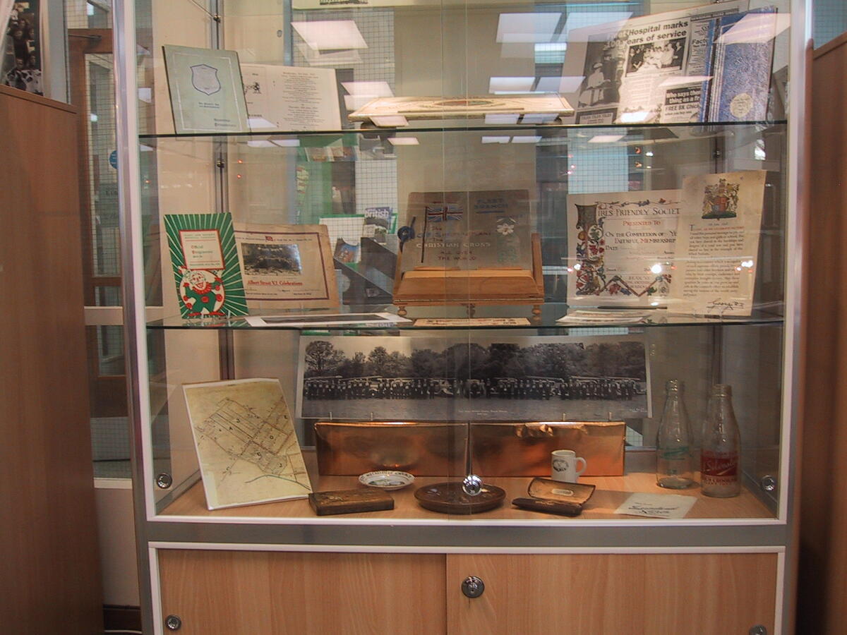 A display in Fleet Library
