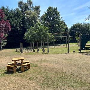 Southons Field play trail and children's picnic bench