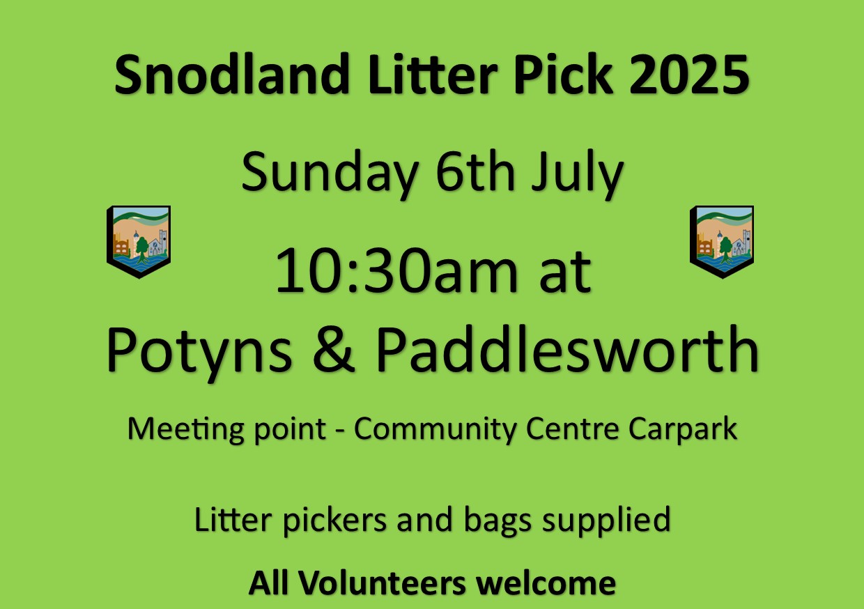 Litter Pick - Potyns & Paddlesworth Road Litter Pick - Potyns & Paddlesworth Road