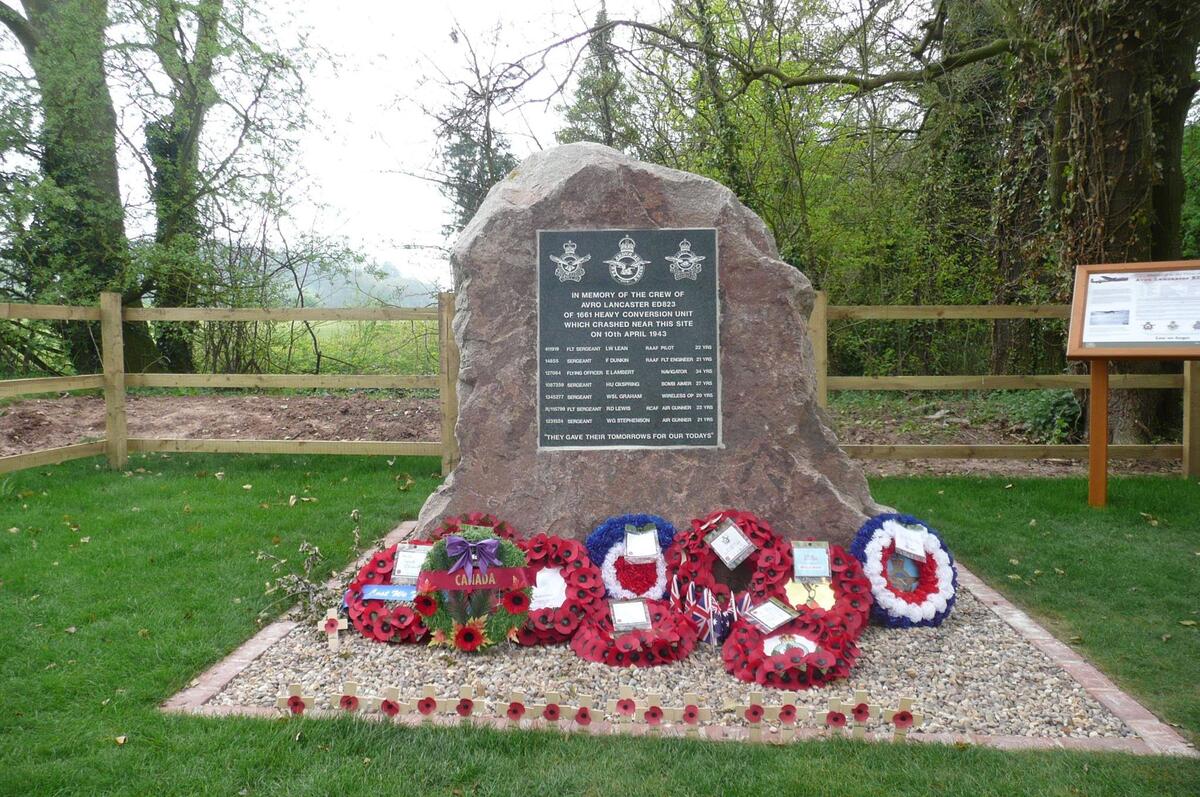 The Lancaster Bomber Memorial, Halam