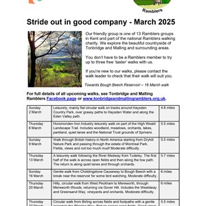 TMBC Ramblers - April 2025