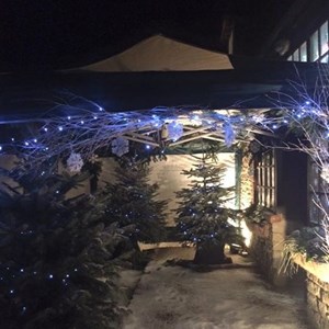 The entrance to the Winter Wonderland Ball