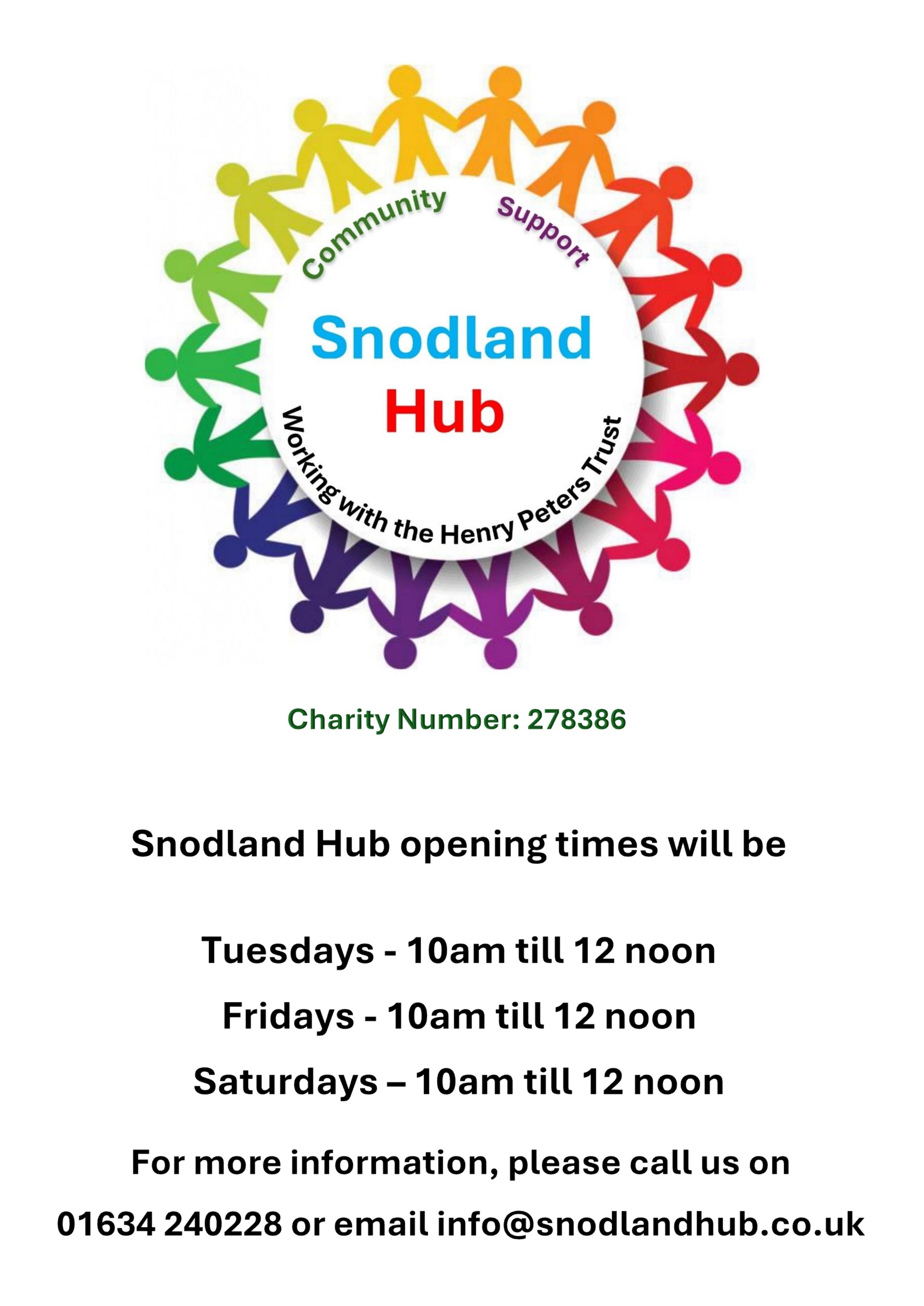 Snodland Hub Opening Days & Times