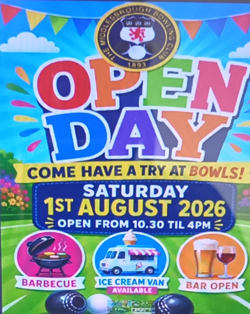 Middlesbrough Bowling Club OPEN DAY DETAILS
