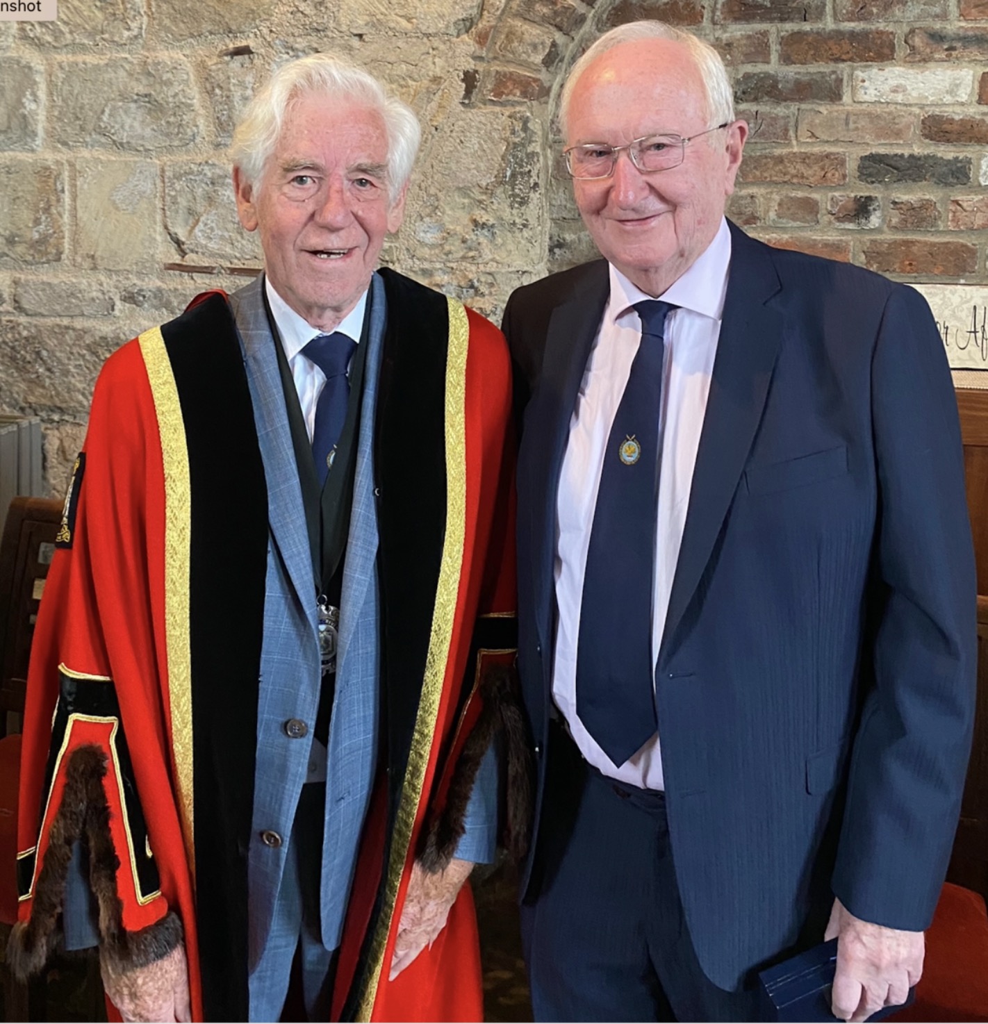 Tony Botting took over as Master (left) in 2024-25