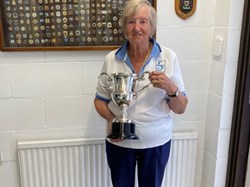Dianne Howell winner Over 70s Singles Mymms Trophy