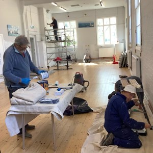 Painting the main hall