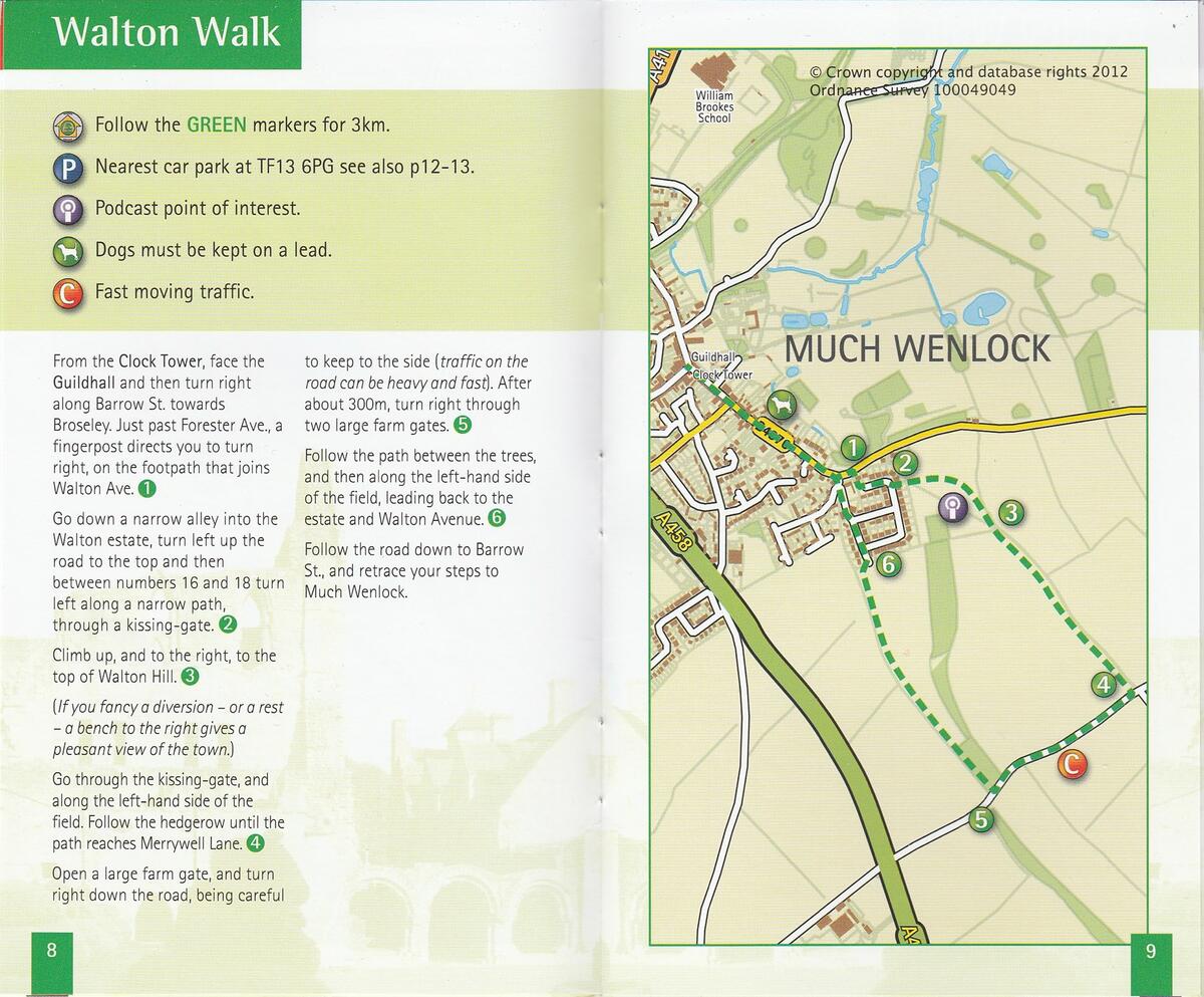 Much Wenlock Walkers are Welcome Walton Walk
