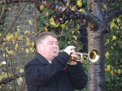 Close up of bugler