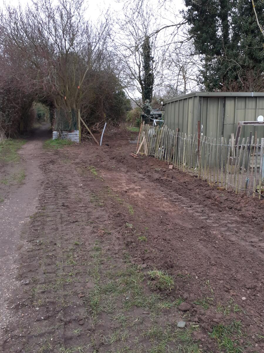 The work continues into Duffle's Pond area