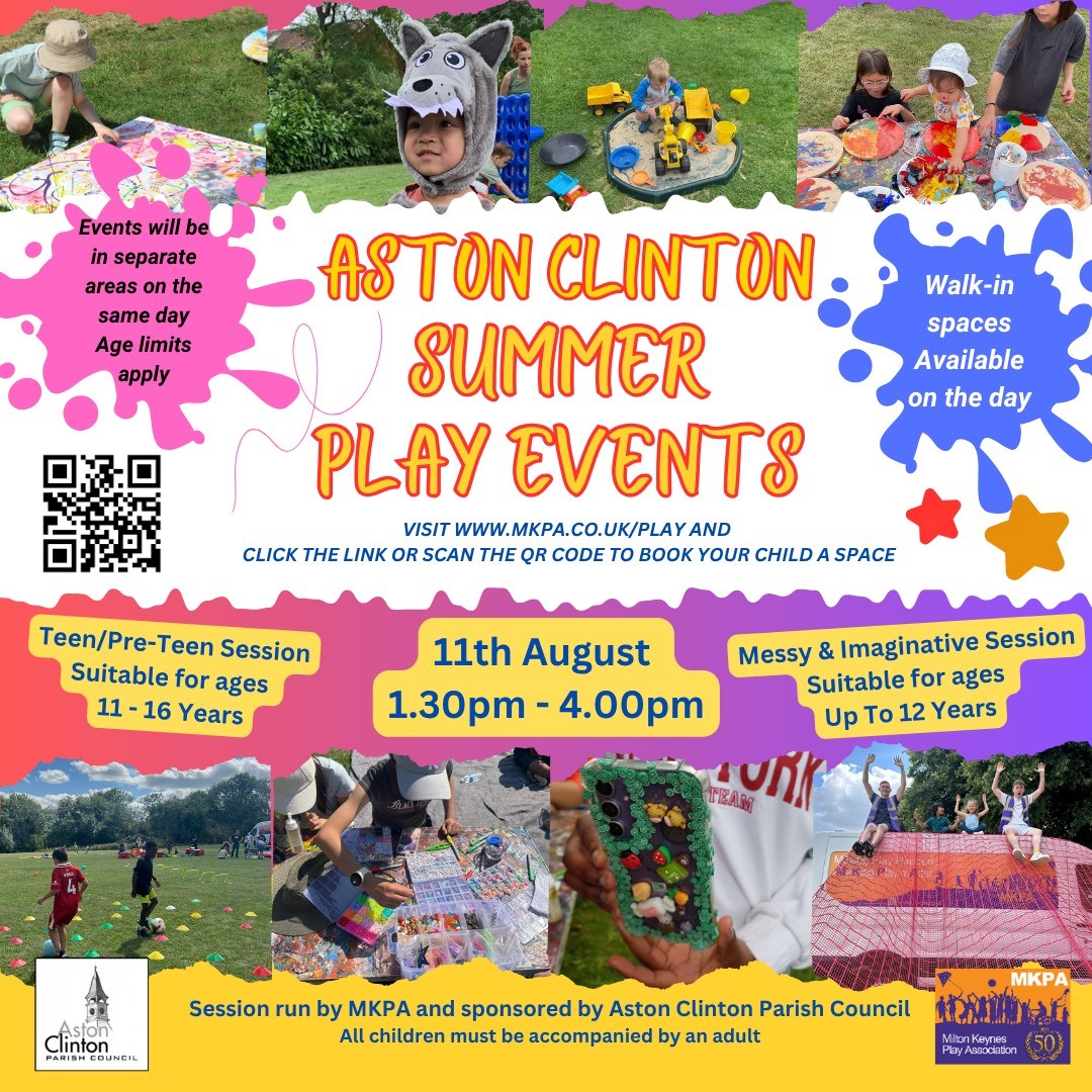 Aston Clinton Parish Council Summer Play Event 11 August 2025