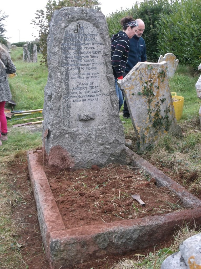 Restoration of Albert Best's Grave by Friends of Teignmouth Cemetery