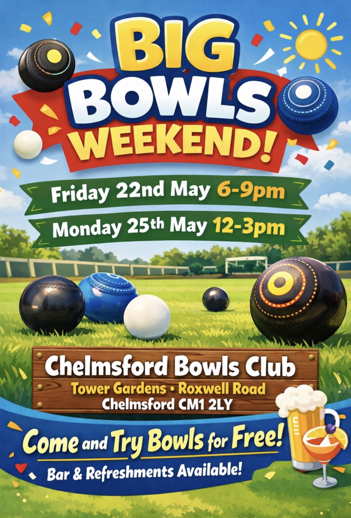 Chelmsford Bowls Club Try Bowls for Free