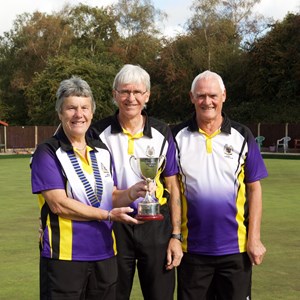 Mens pairs winners Dave Thomas/Kevin Masters