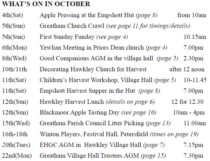 Hawkley Parish Village Magazine Hawkley Parish Village Magazine