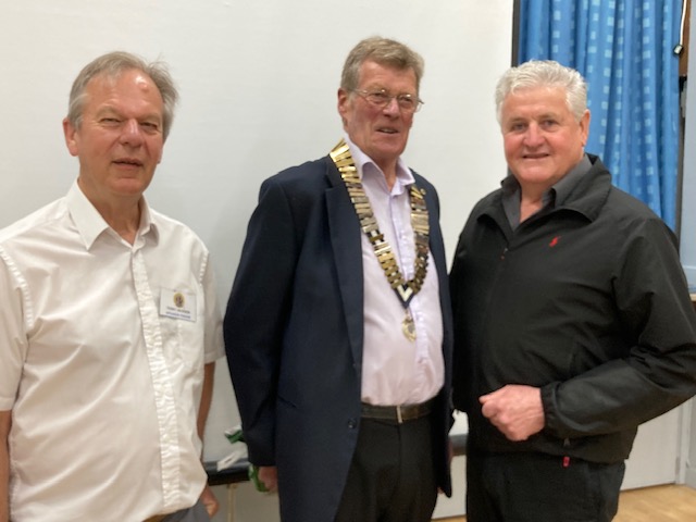 Terry Jackson (Speaker Finder), Stephen Battersby (Chairman) and speaker Harbour Pilot Mark Fleming