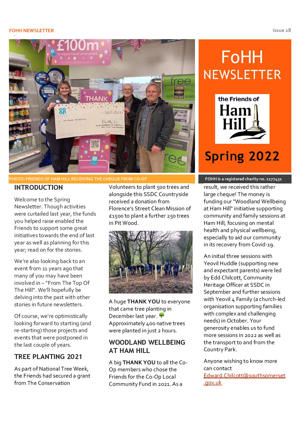 Stoke sub Hamdon Spring 2022 Newsletter